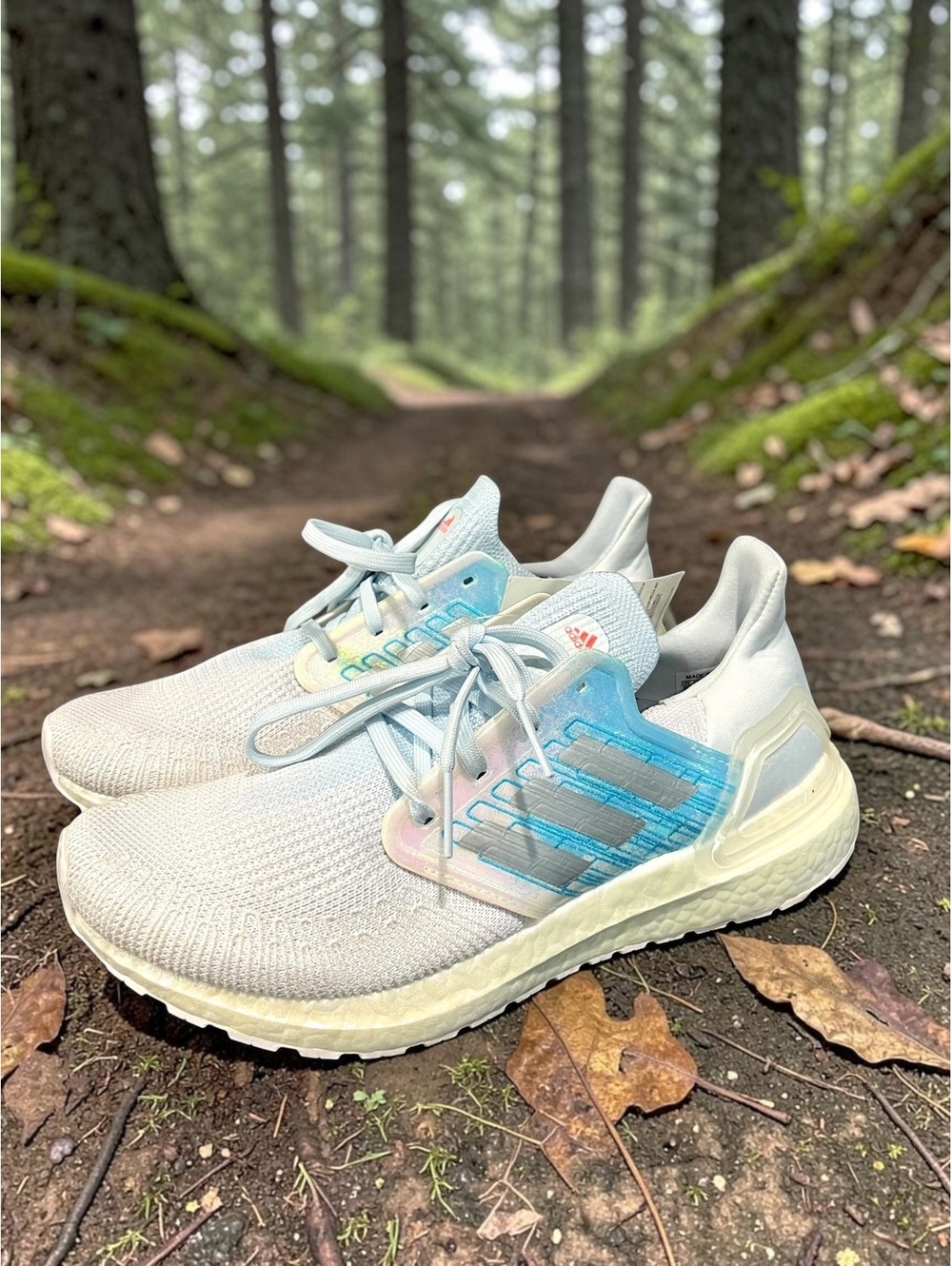 Adidas Ultraboost 20 W Primeblue Parley FV8336 Womens 9 White Sky Tint NWT